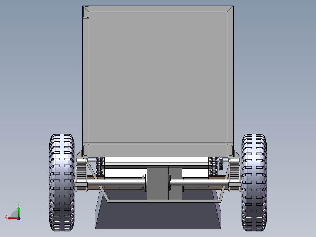 沙滩垃圾清理机三维+CAD+110+24.03.21+003后视图