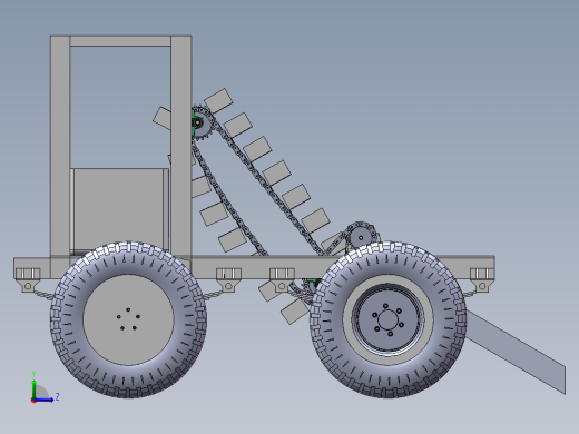 沙滩垃圾清理机三维+CAD+110+24.03.21+003左视缩略图