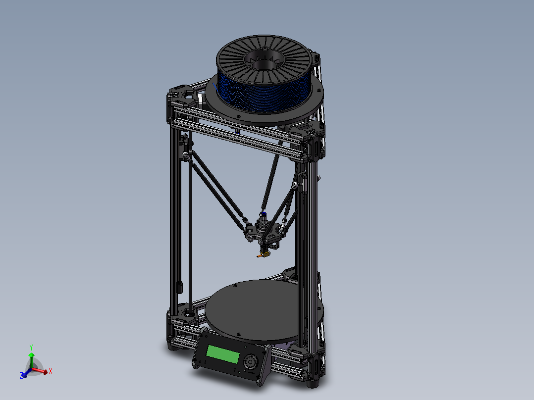 112数控打印机床主视图
