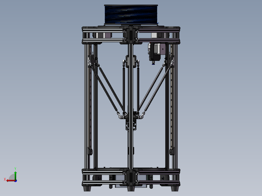112数控打印机床后视图