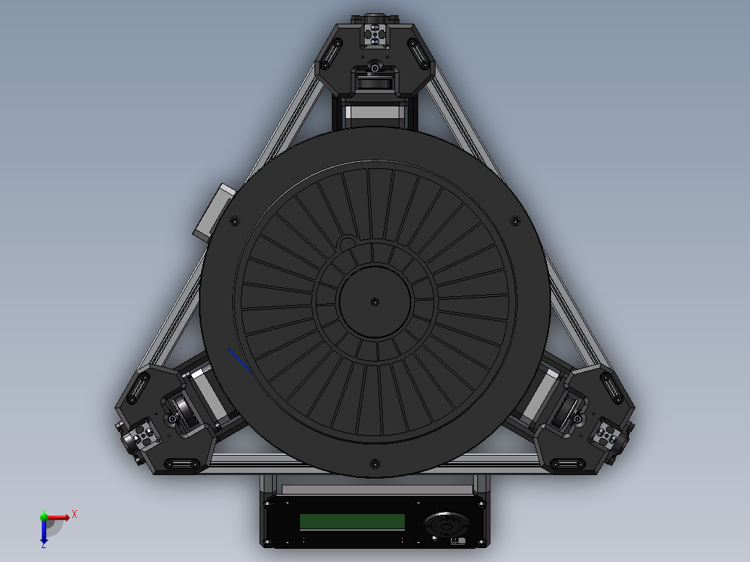 112数控打印机床俯视图