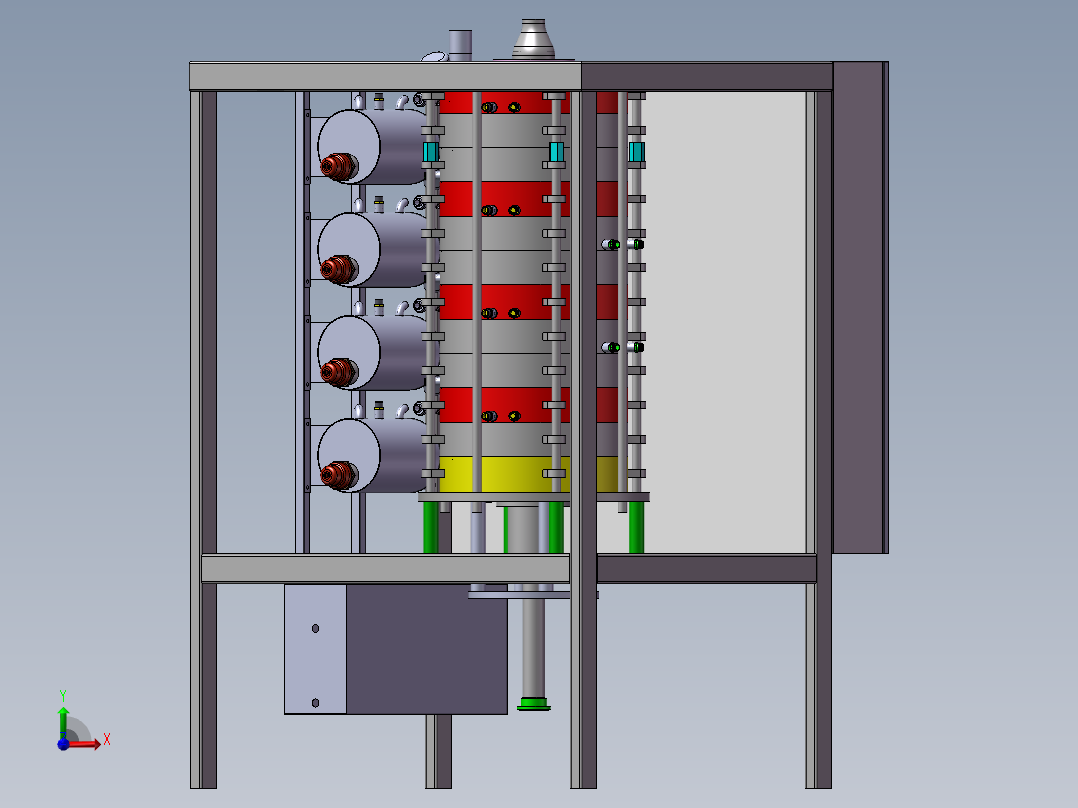 巧克力调温机前视图