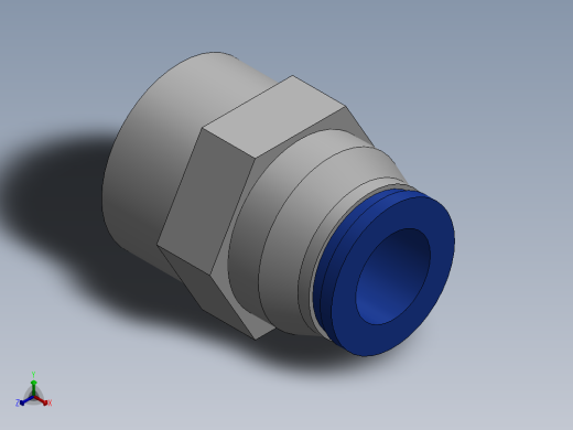 Ø10 x 1-2G - CONEXÃO RETA (C02251048)正等轴测缩略图