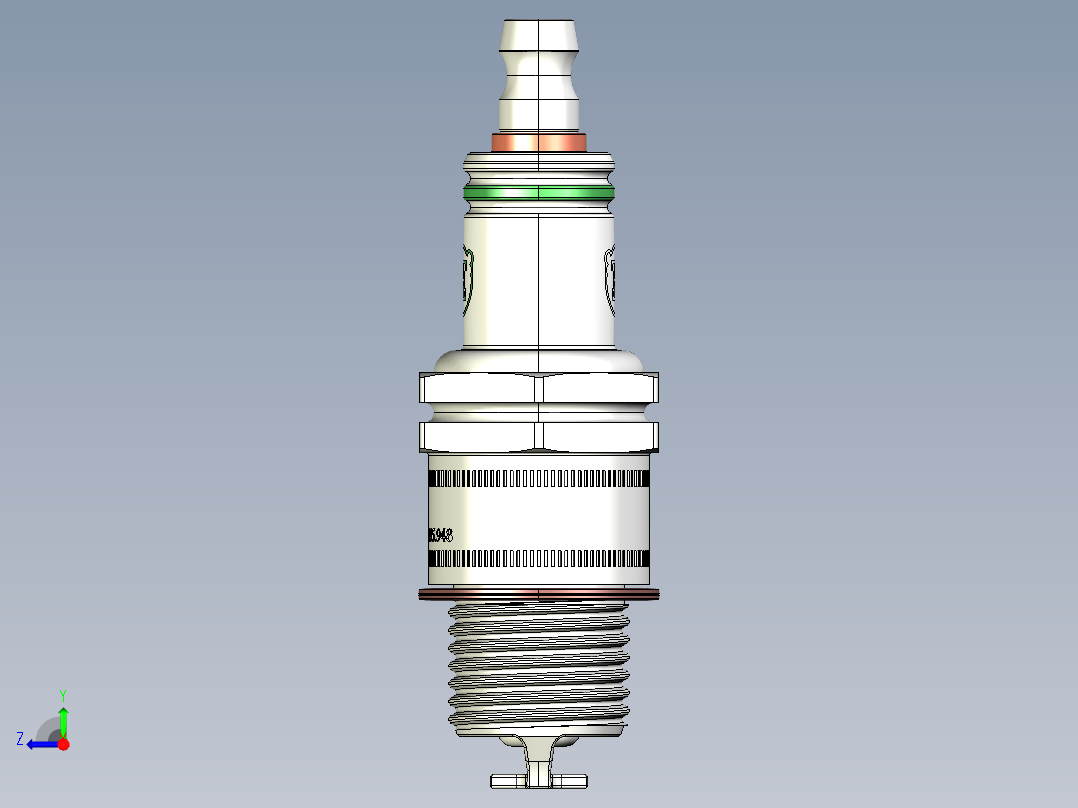 E3火花塞右视图