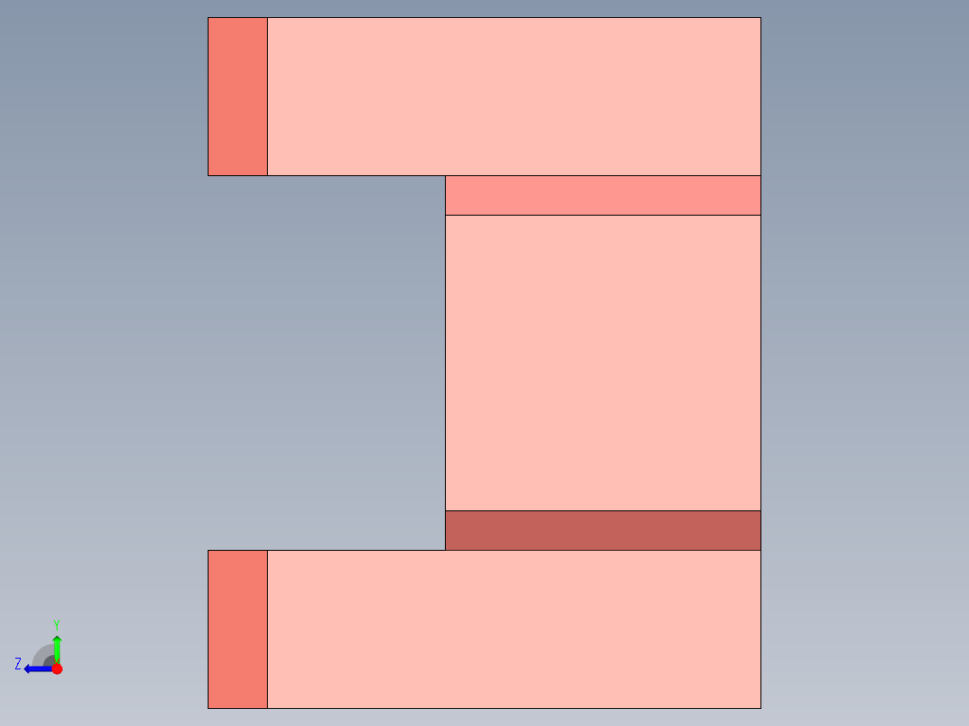 P102-汽车后消声器总成检具设计及三维catia建模右视图