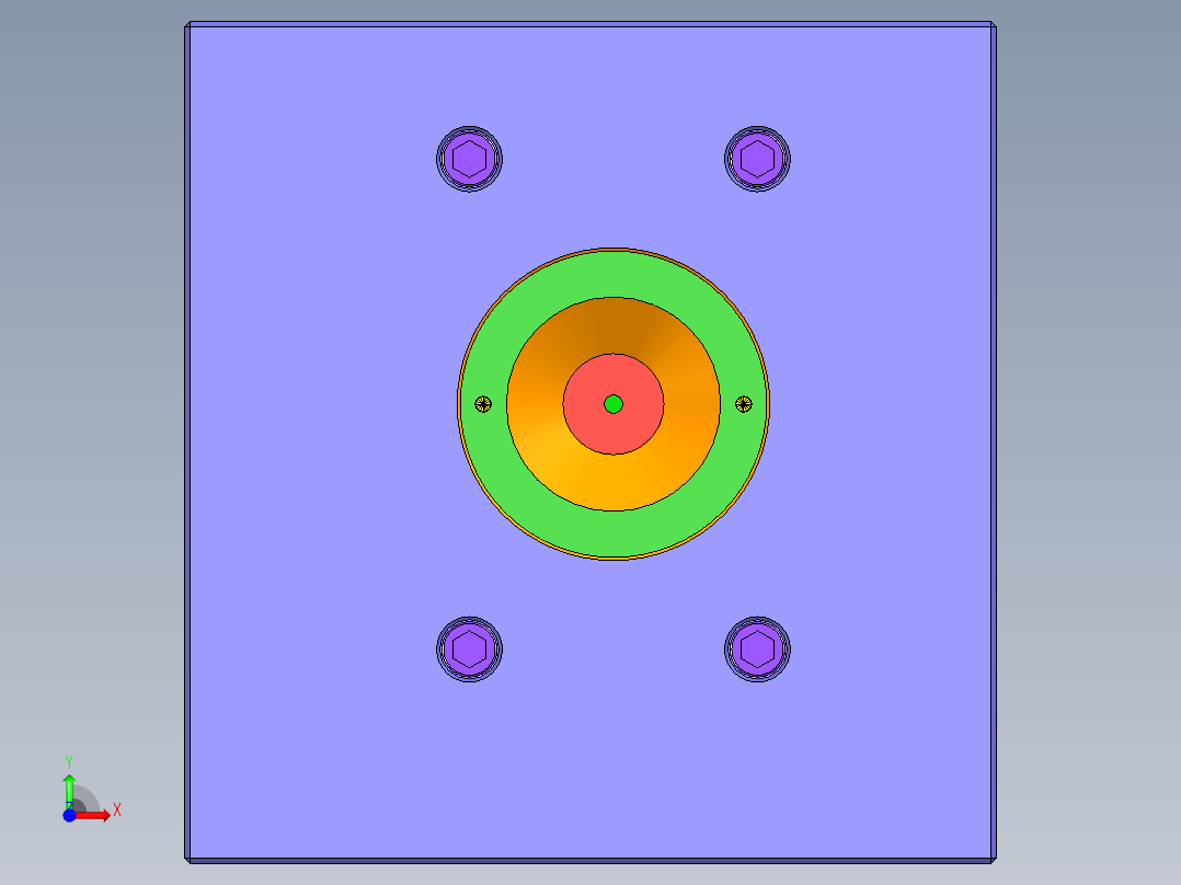 实验样条模具前视图