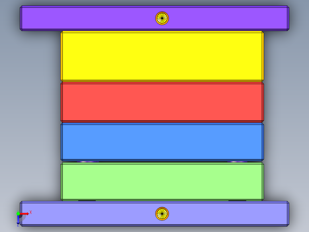 实验样条模具俯视图