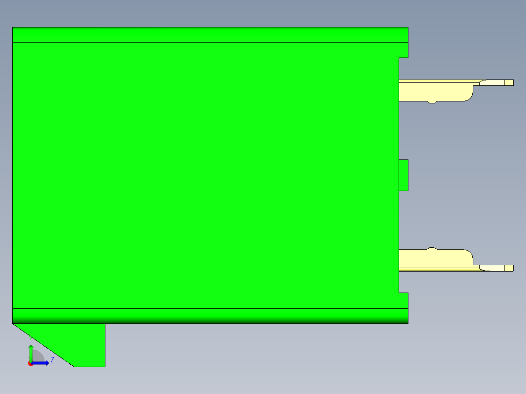 计算机主板电源输入连接器4P 8P 24P垂直连接器左视图