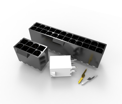 计算机主板电源输入连接器4P 8P 24P垂直连接器缩略图