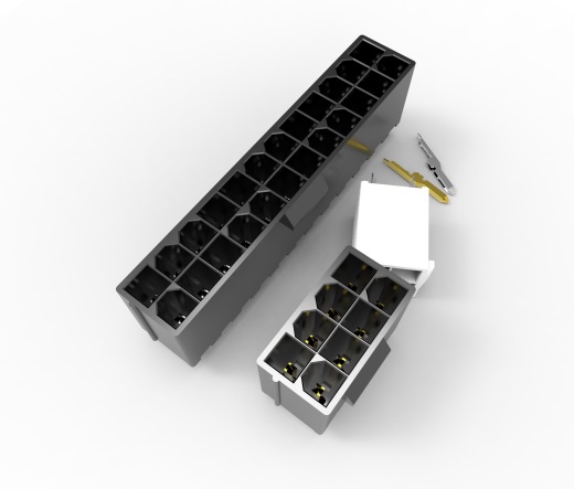 计算机主板电源输入连接器4P 8P 24P垂直连接器缩略图