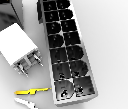 计算机主板电源输入连接器4P 8P 24P垂直连接器缩略图