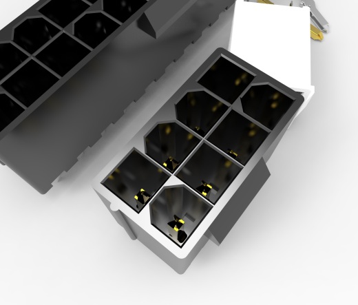 计算机主板电源输入连接器4P 8P 24P垂直连接器缩略图