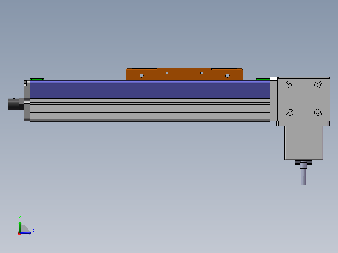MCB同步带全封闭MCB10-LD-100W左视图