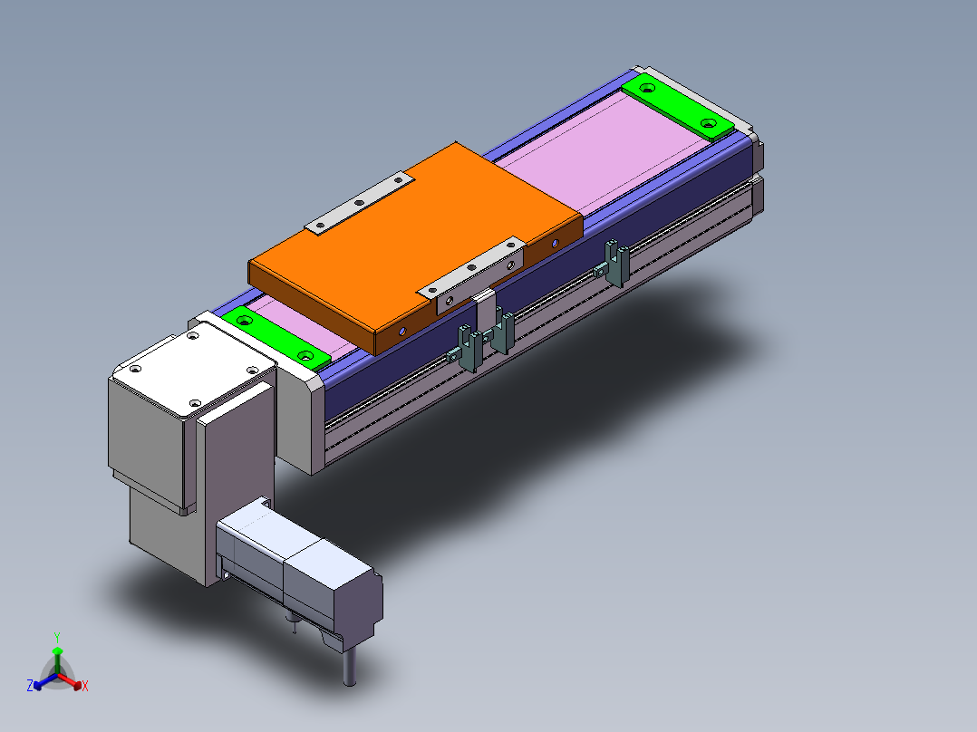 MCB同步带全封闭MCB10-LD-100W正等轴测图