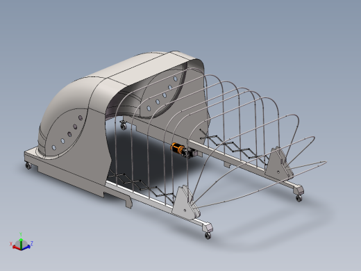 可伸缩移动车库