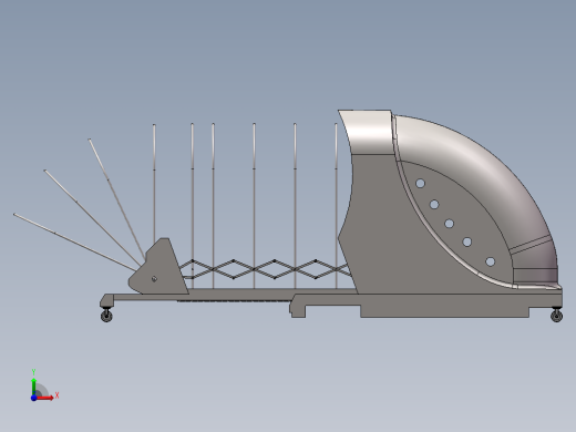 可伸缩移动车库前视缩略图