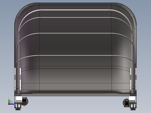 可伸缩移动车库左视缩略图