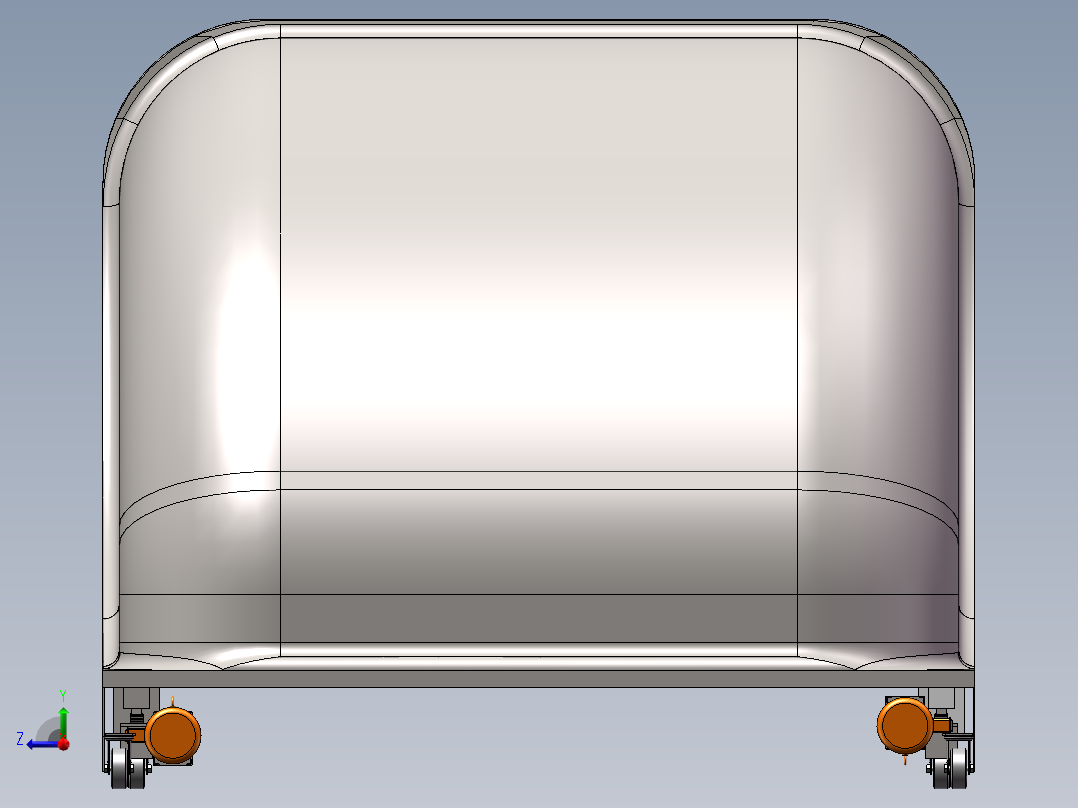 可伸缩移动车库右视图