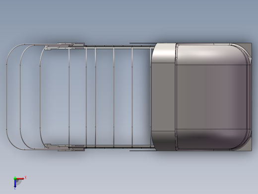 可伸缩移动车库俯视缩略图