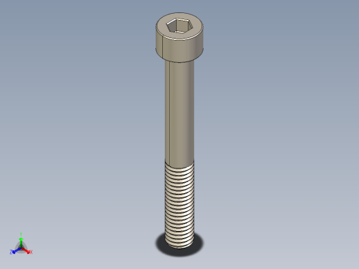Screw_DIN_912_M8x65_A2.STEP公制内六角螺钉
