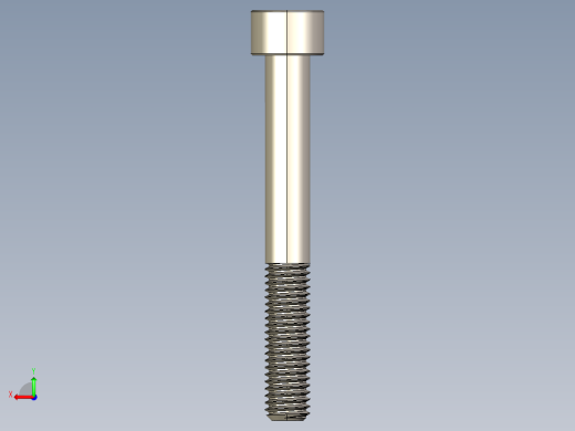 Screw_DIN_912_M8x65_A2.STEP公制内六角螺钉后视缩略图