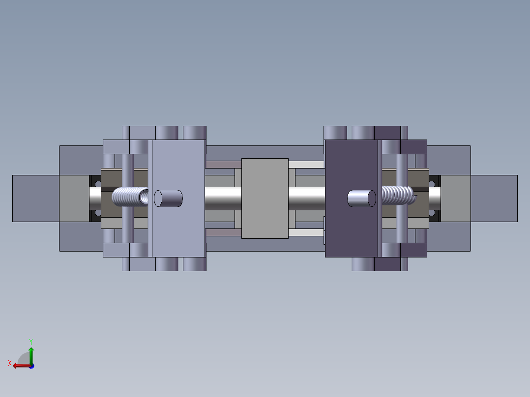 平行夹爪设计模型（需要特征识别）后视图