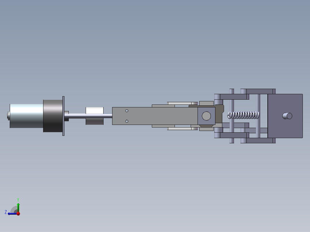 平行夹爪设计模型（需要特征识别）右视图