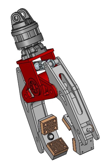 重力管提升夹机械夹爪