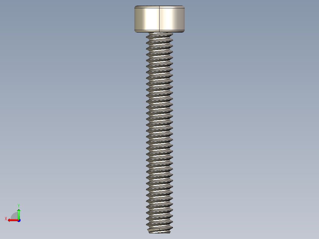 Screw_DIN_912_M1.6x12F_A2.STEP公制内六角螺钉后视图