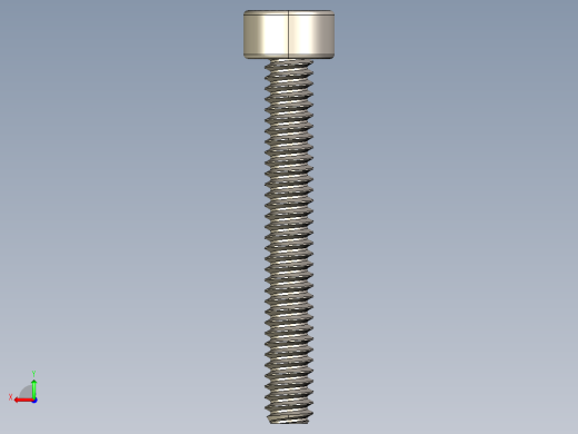 Screw_DIN_912_M1.6x12F_A2.STEP公制内六角螺钉后视缩略图