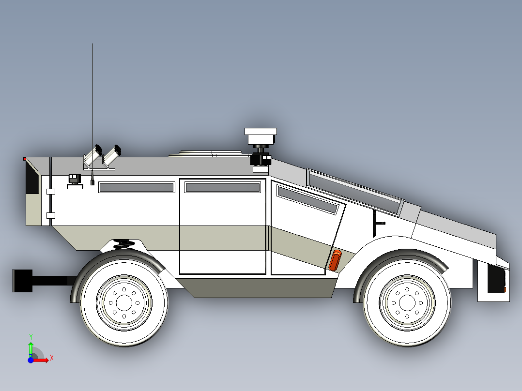 B3003915-MRAP运输车前视图