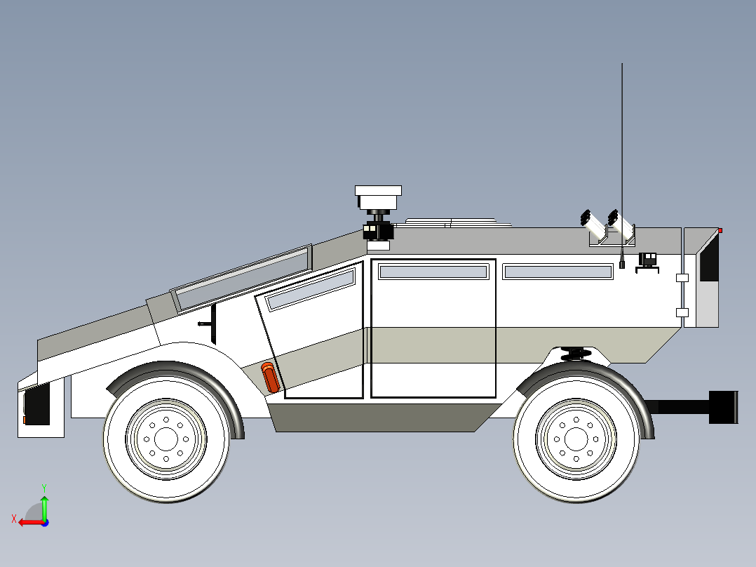 B3003915-MRAP运输车后视图