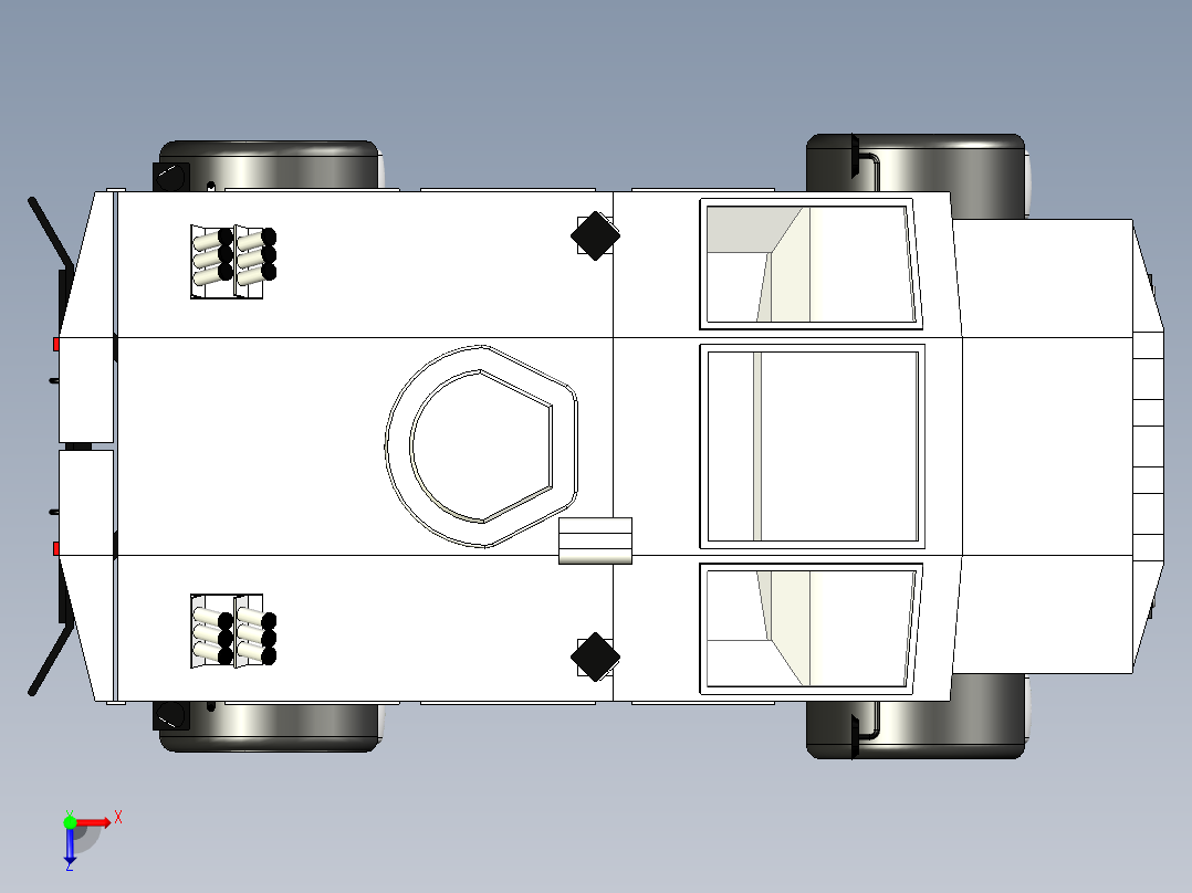 B3003915-MRAP运输车俯视图