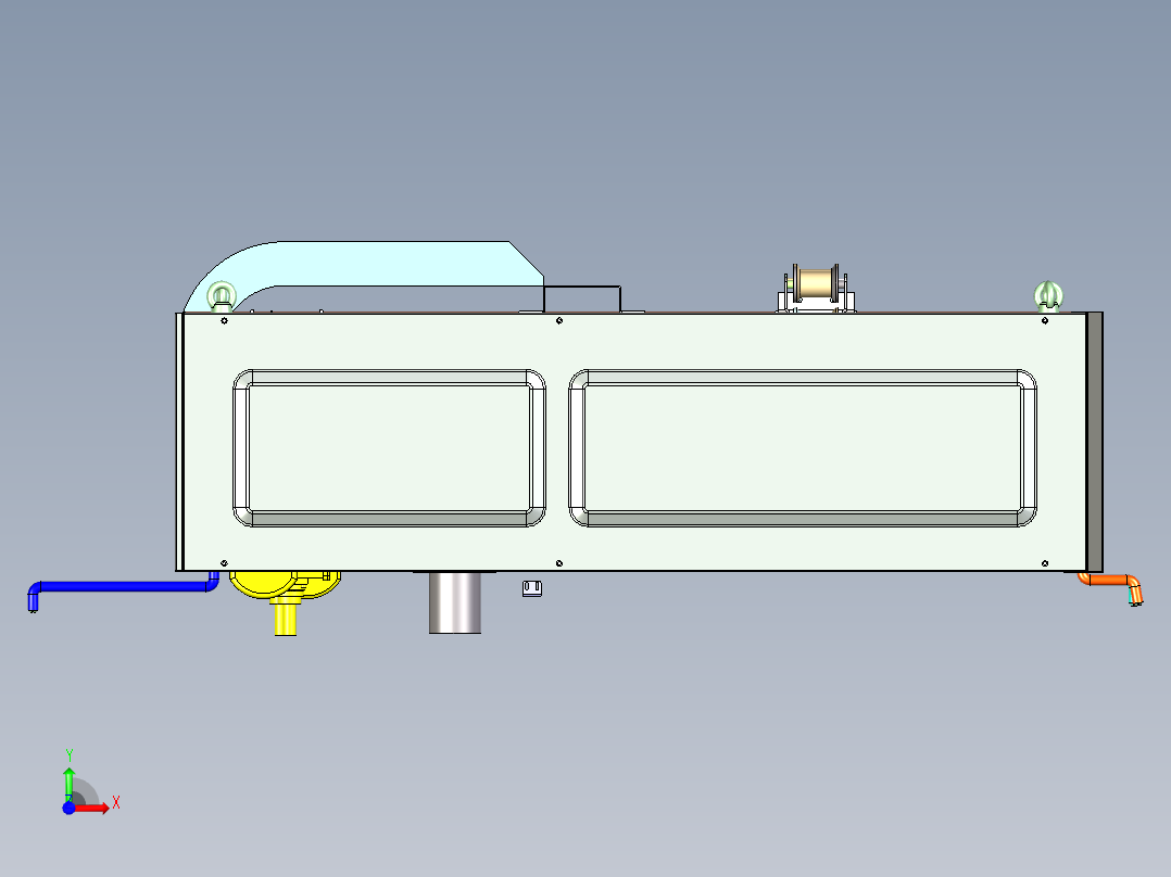 板材自动风冷输送线 PAC-83前视图