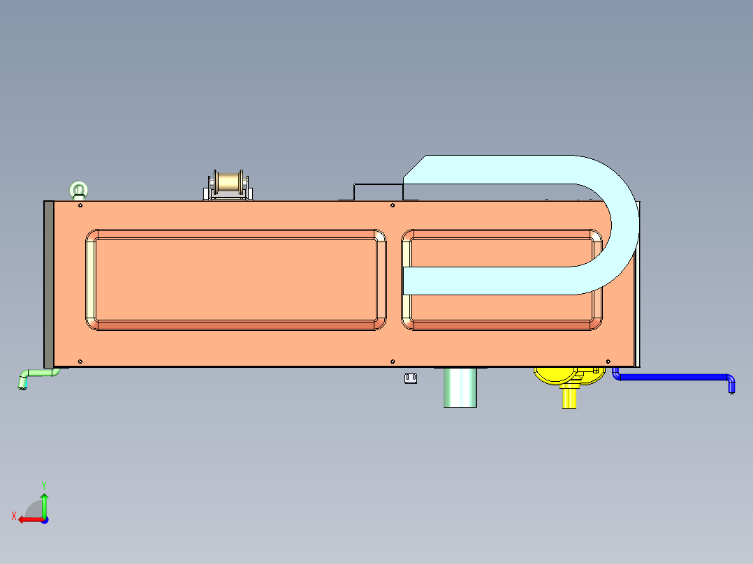 板材自动风冷输送线 PAC-83后视图