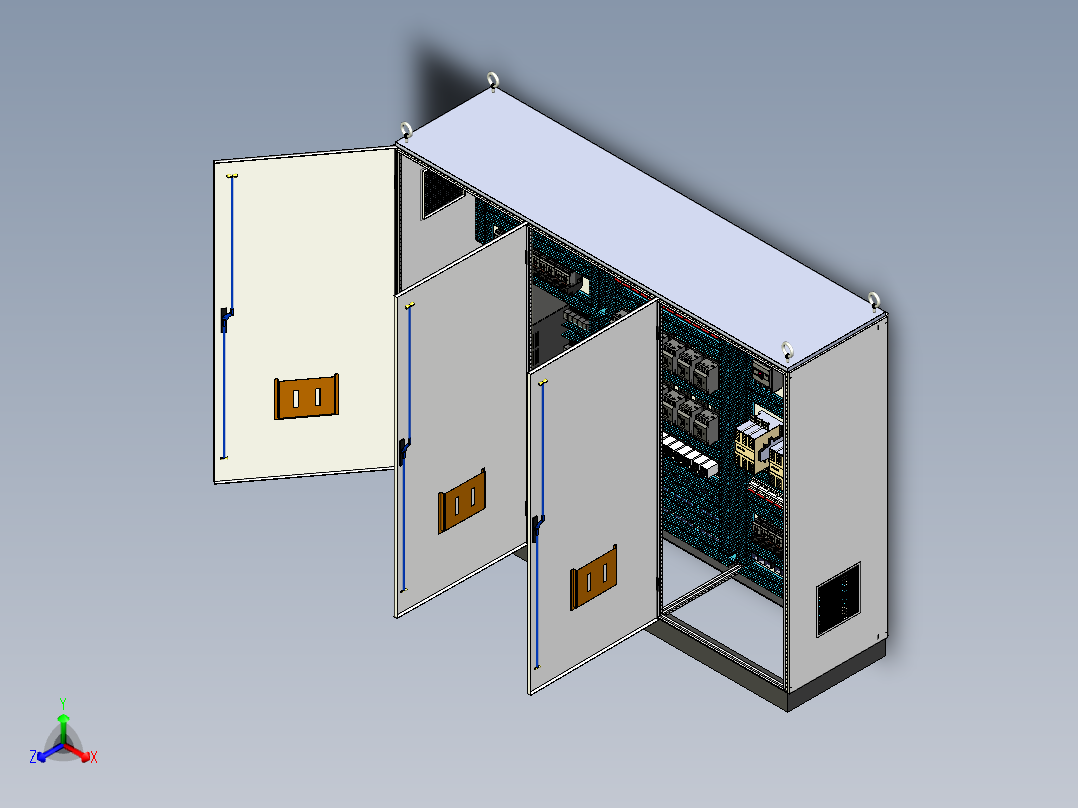 三柜组装变频器交流接触器控制柜 56423