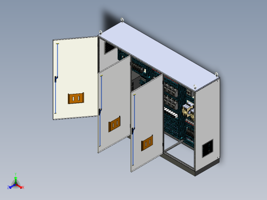 三柜组装变频器交流接触器控制柜 56423