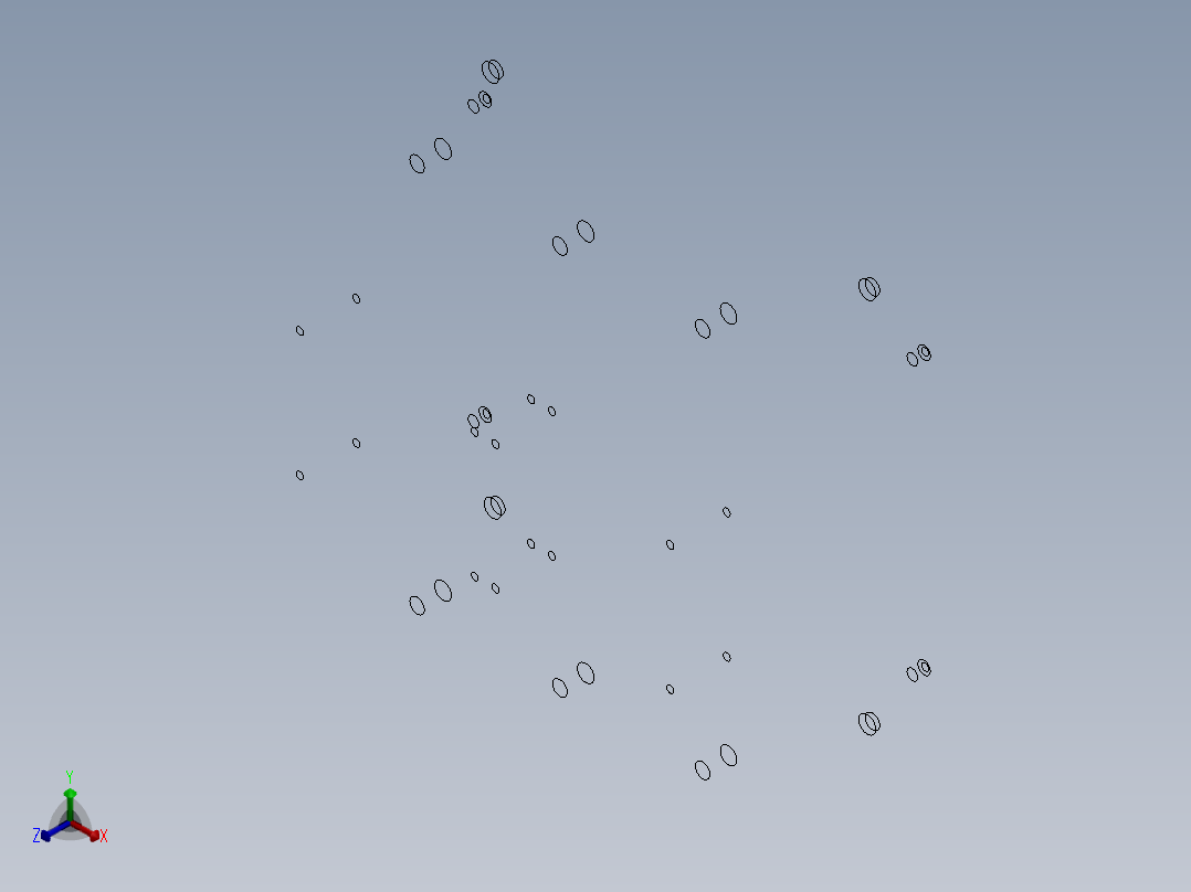 注塑模具、模具(154)正等轴测图