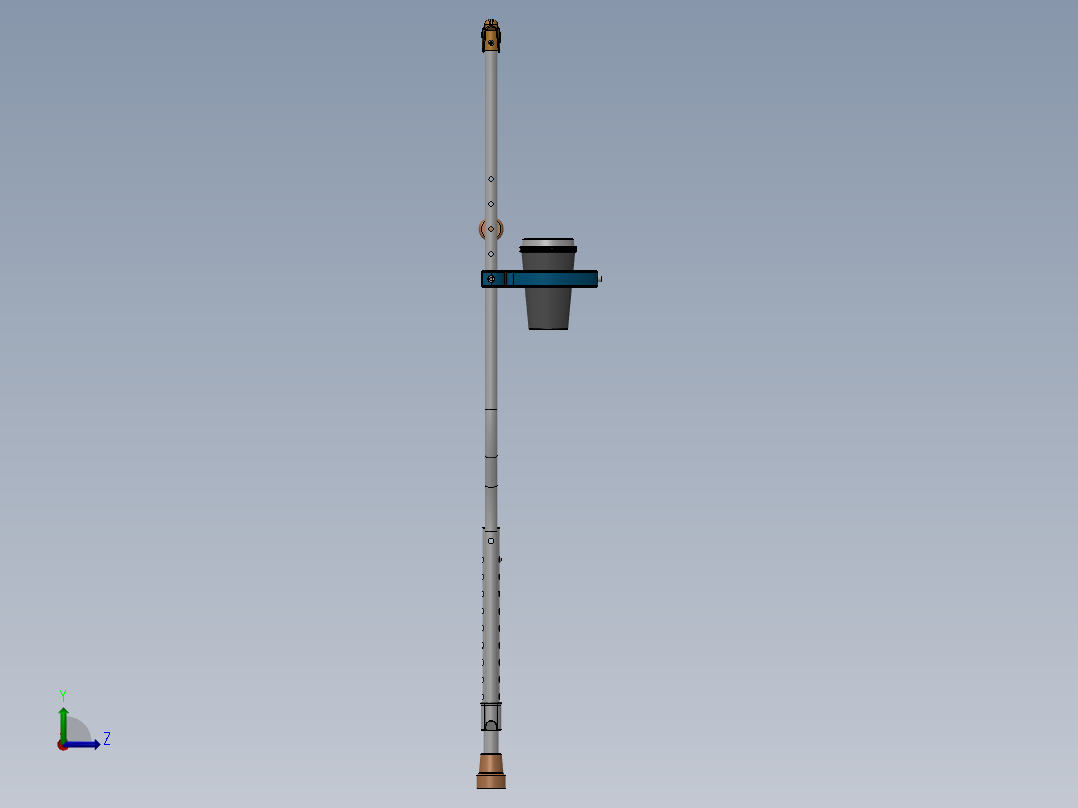 拐杖陀螺仪左视图