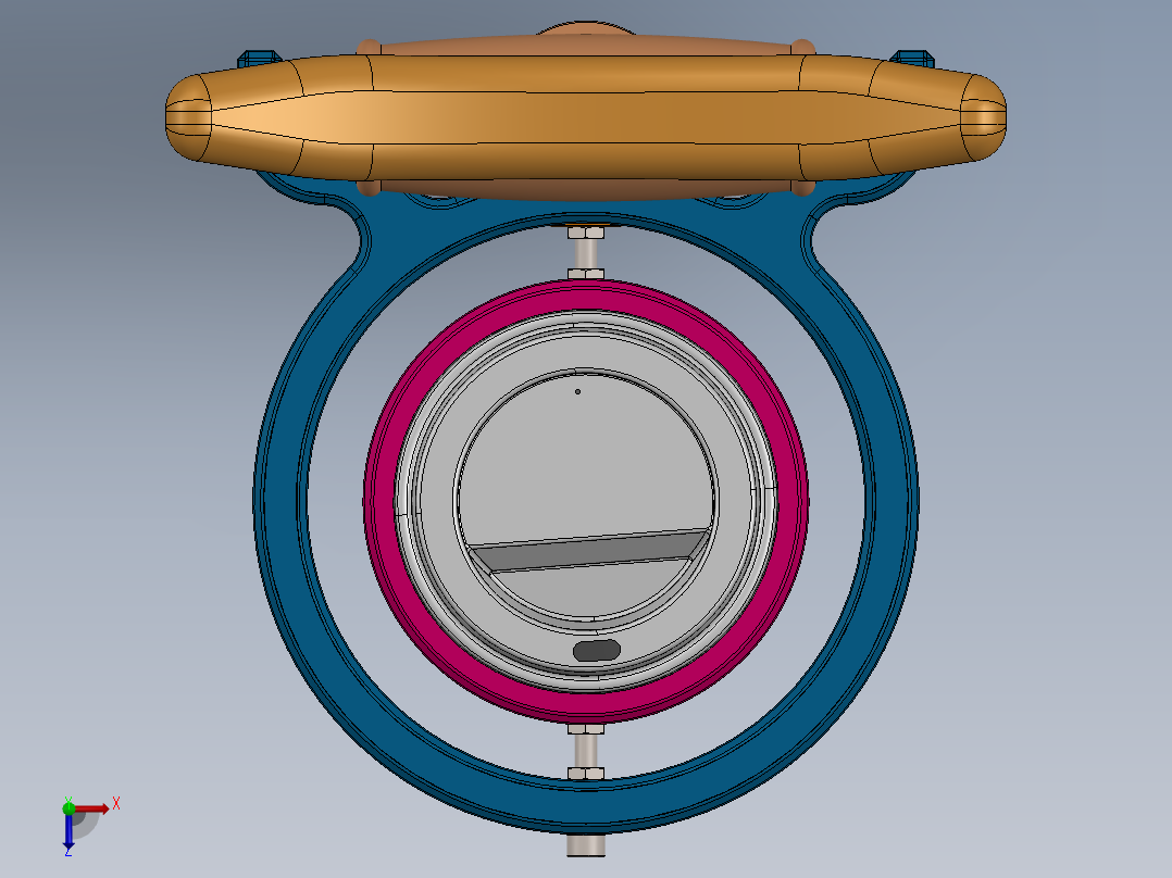 拐杖陀螺仪俯视图