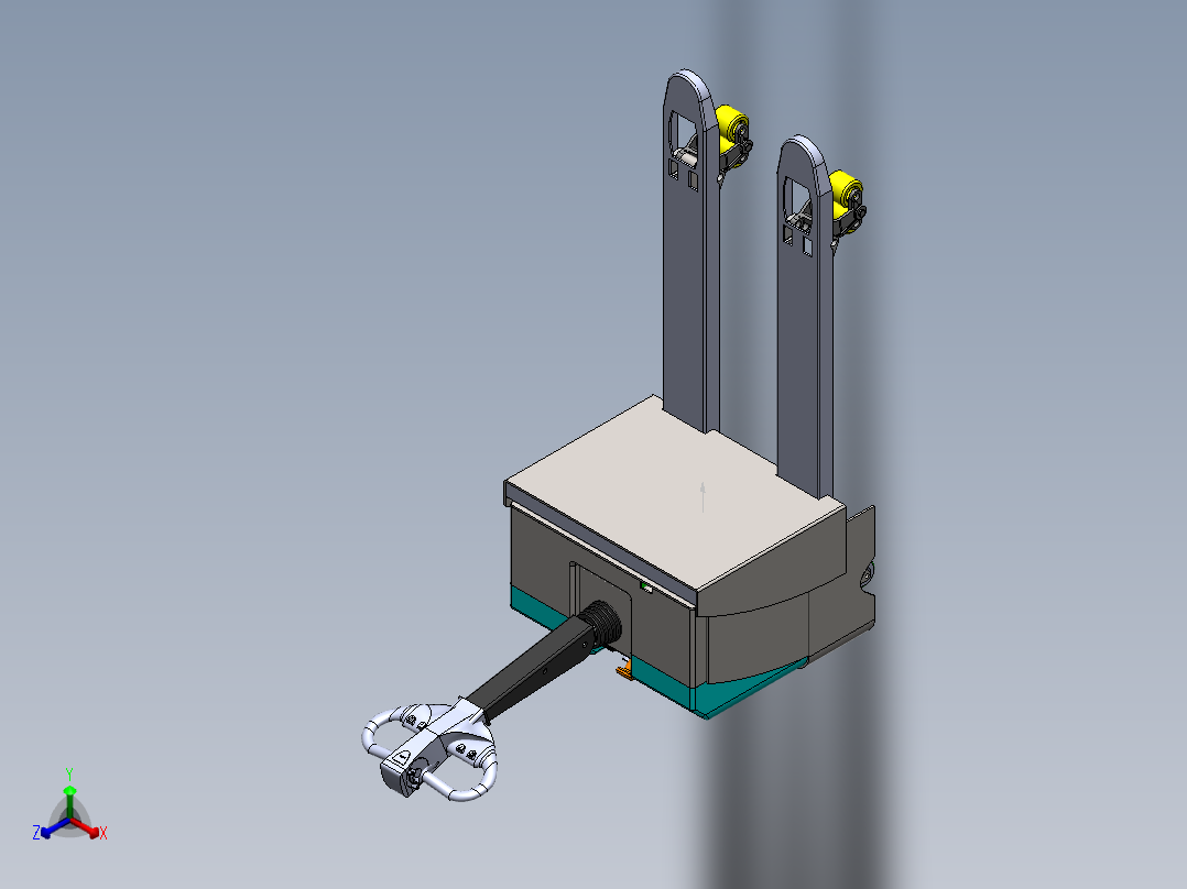 叉车、 小型电动叉车 SW正等轴测图
