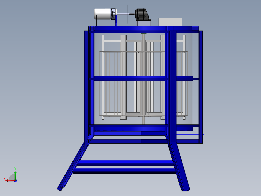 蜂蜜分离机后视图