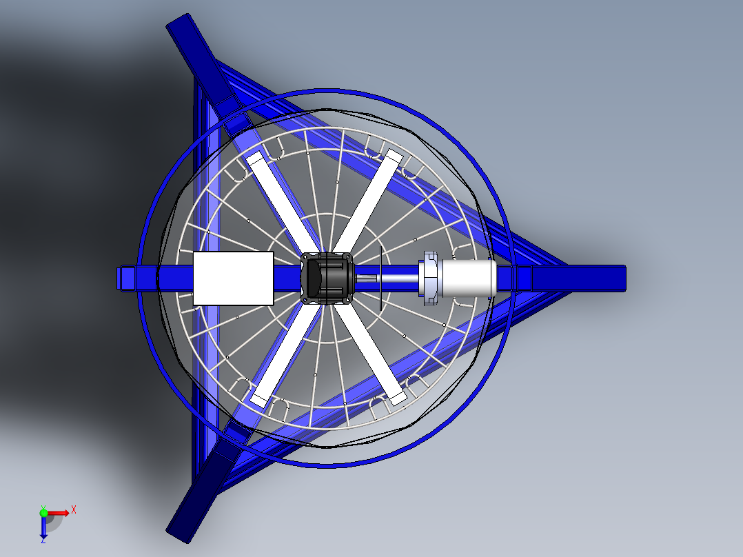蜂蜜分离机俯视图