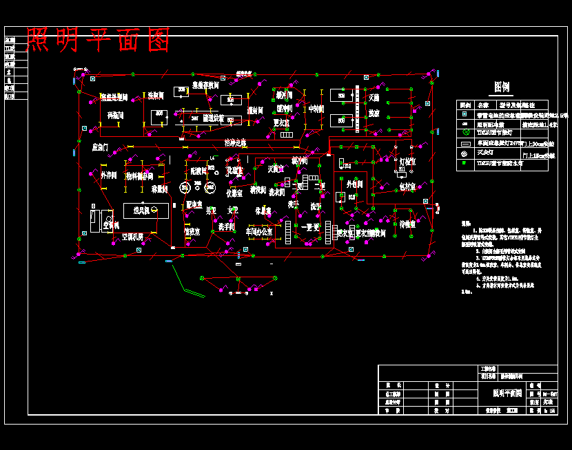 光华制药厂液体制剂车间配电设计含8张CAD图