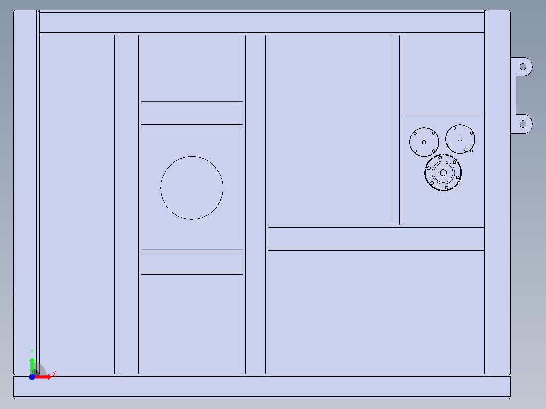 钢丝绳绞车前视图
