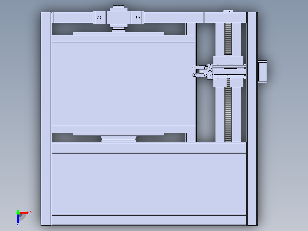 钢丝绳绞车俯视图