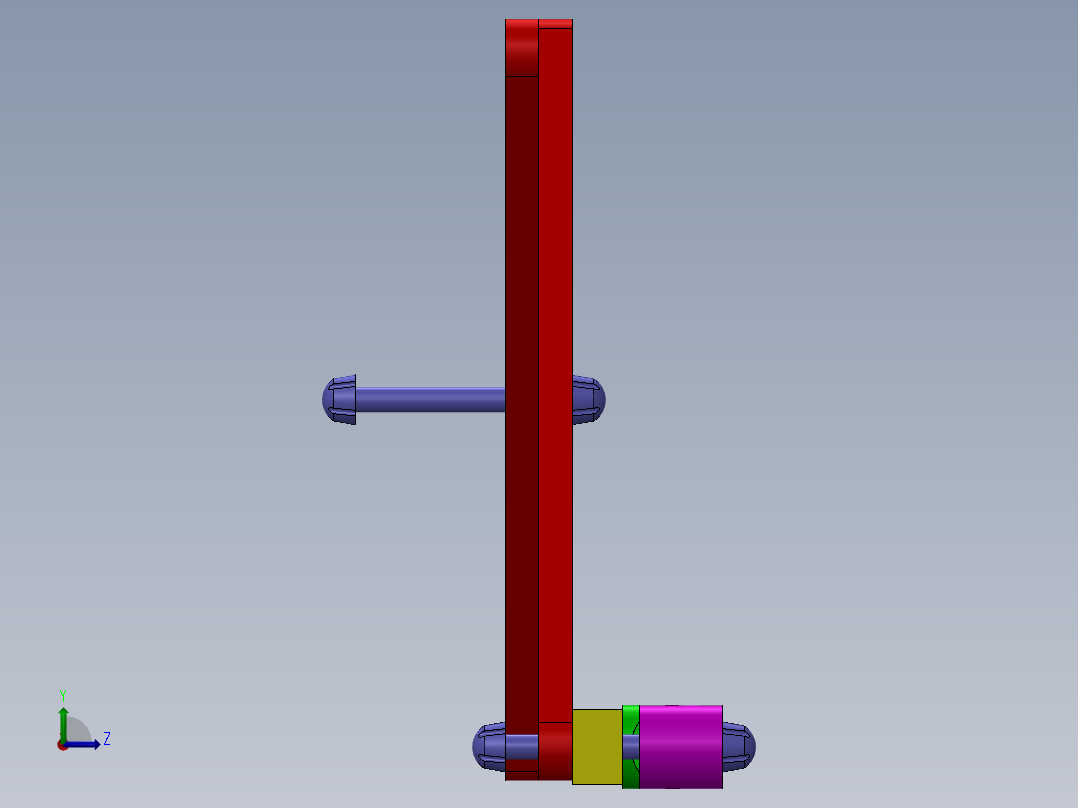 剪刀机构左视图