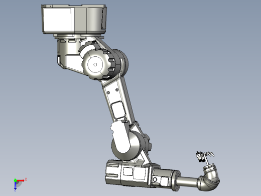 机器人喷涂7轴机械手+喷枪俯视缩略图