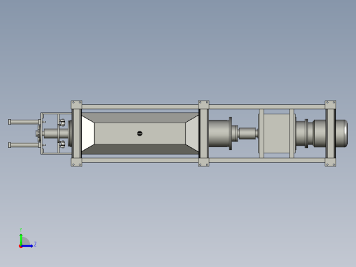 果汁生产加工用螺旋压榨机左视缩略图