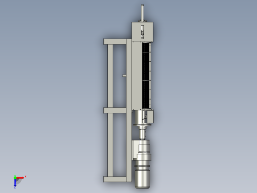 果汁生产加工用螺旋压榨机俯视缩略图